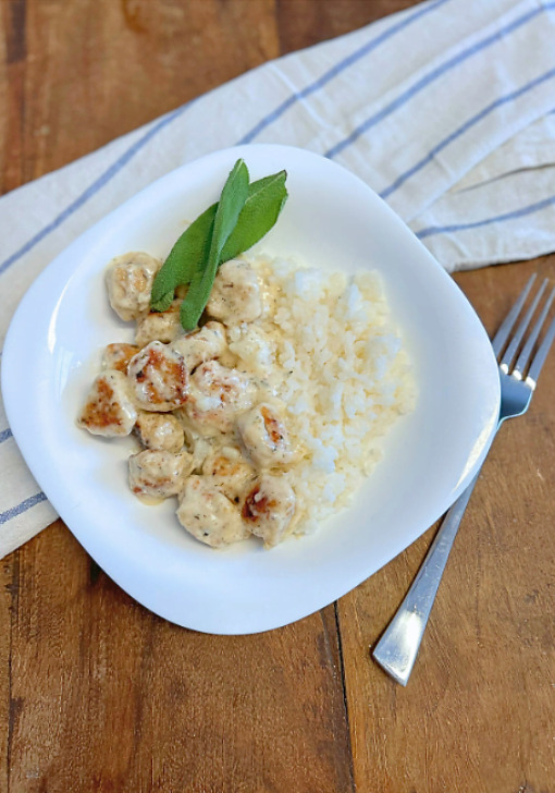 Better Than Amylu Creamy Sage Chicken Meatballs